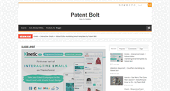 Desktop Screenshot of patentbolt.com